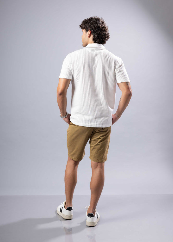 Knit Cuban Collar Polo Shirt