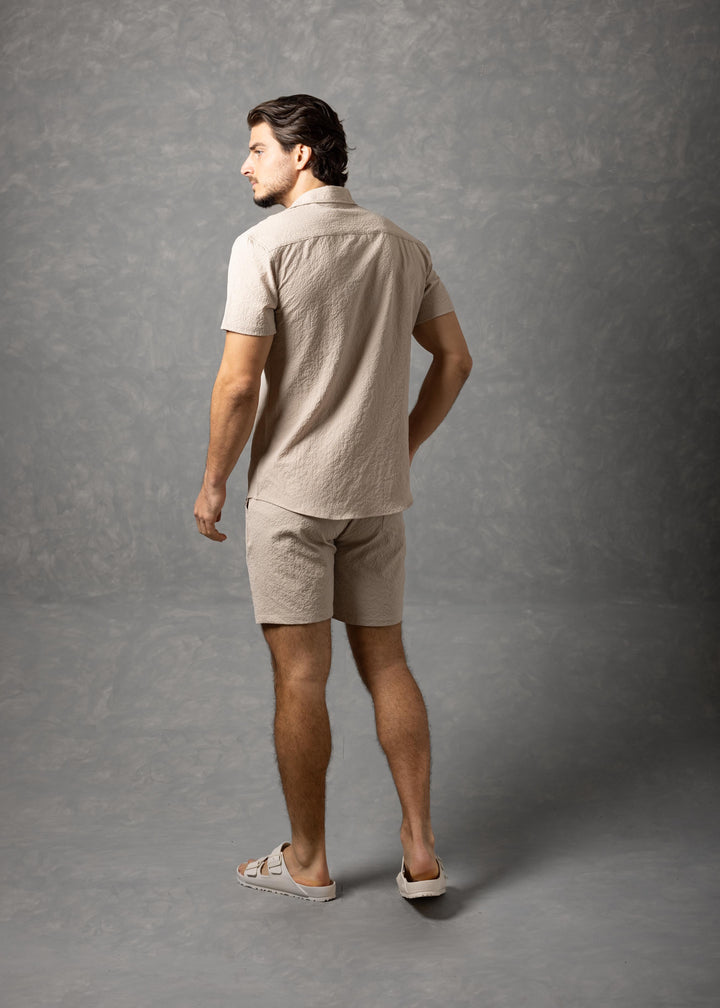 Sorrento Textured Resort Shirt – Short Sleeve Button-Up