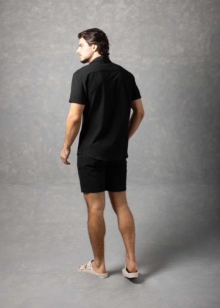 Sorrento Textured Resort Shirt – Short Sleeve Button-Up