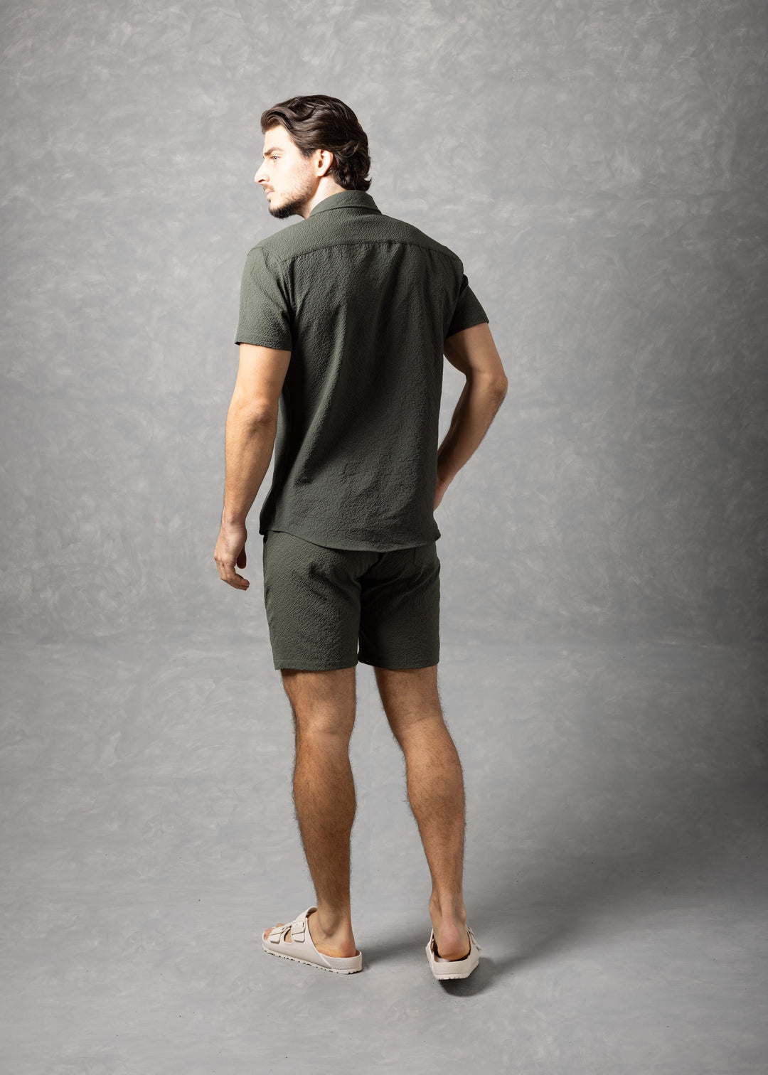 Sorrento Textured Resort Shirt – Short Sleeve Button-Up