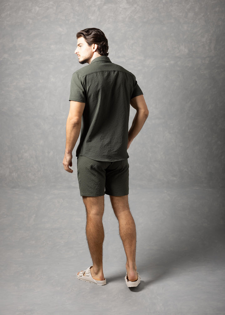 Sorrento Textured Resort Shirt – Short Sleeve Button-Up