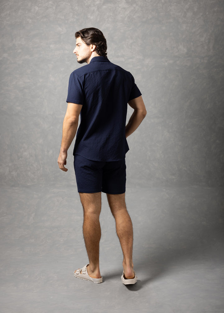 Sorrento Textured Resort Shirt – Short Sleeve Button-Up