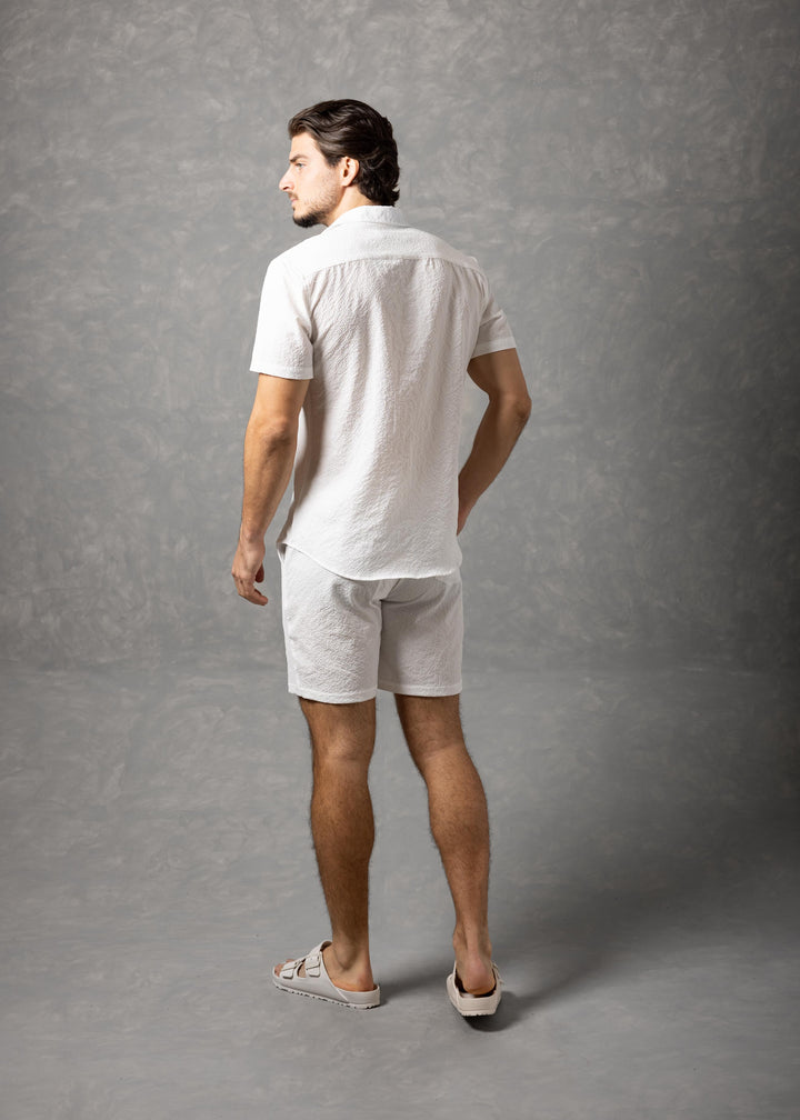 Sorrento Textured Resort Shirt – Short Sleeve Button-Up
