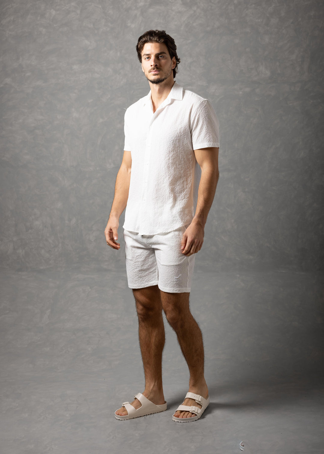Sorrento Textured Resort Shirt – Short Sleeve Button-Up
