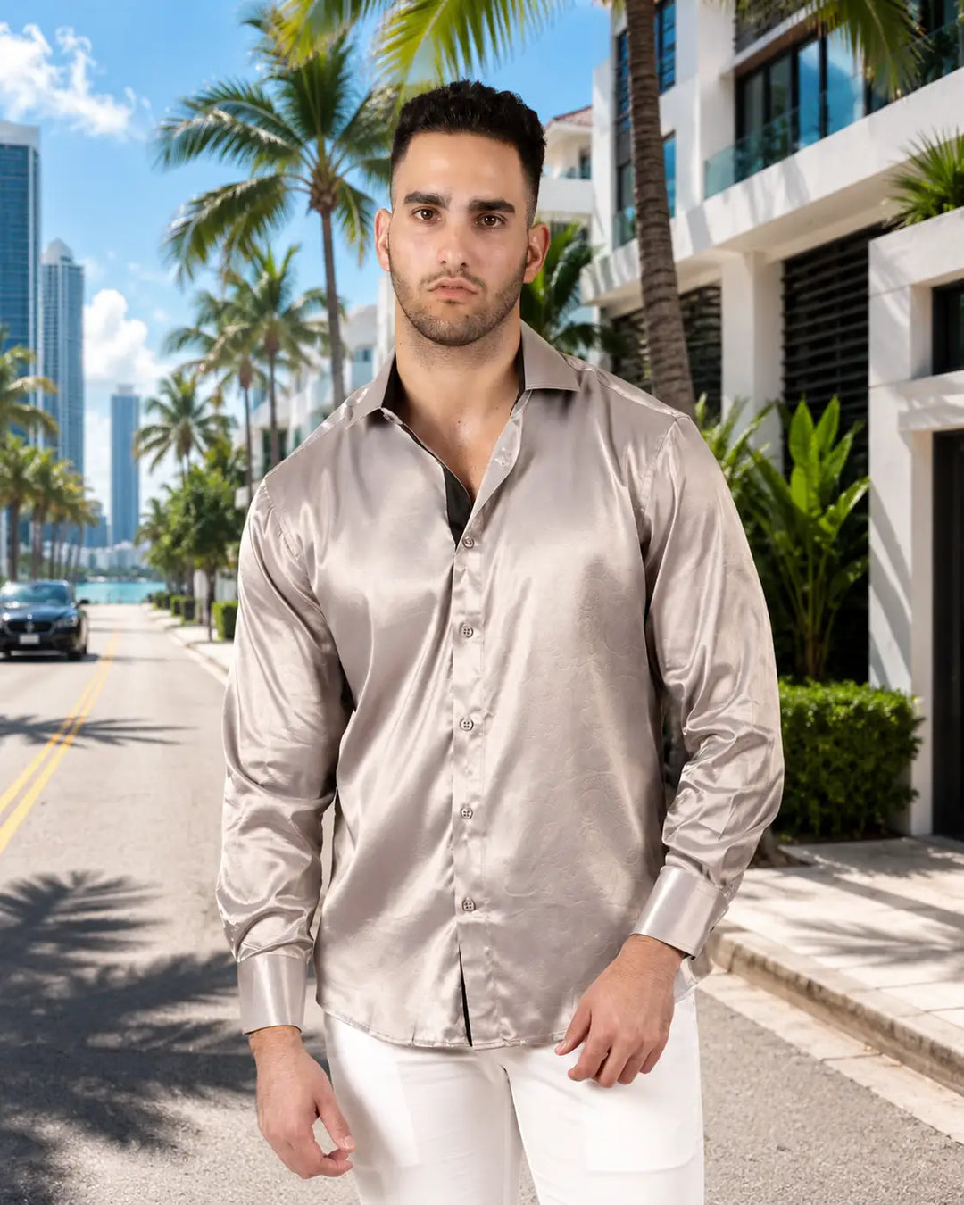 Lustre Wave Long Sleeve Shirt