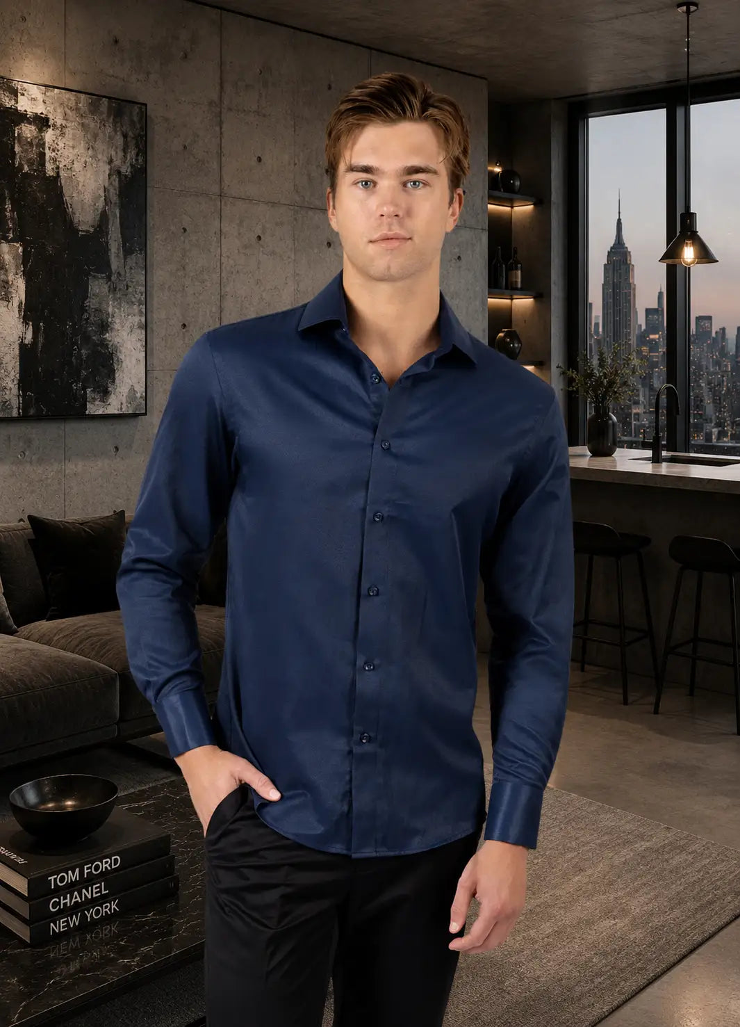 Textured Elegance Long Sleeve