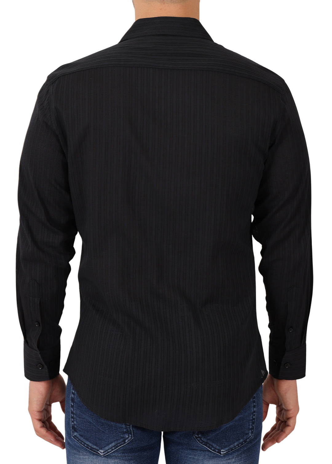 Sheer Stripe Long Sleeve Shirt