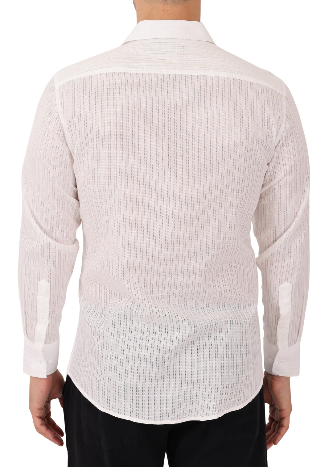 Sheer Stripe Long Sleeve Shirt