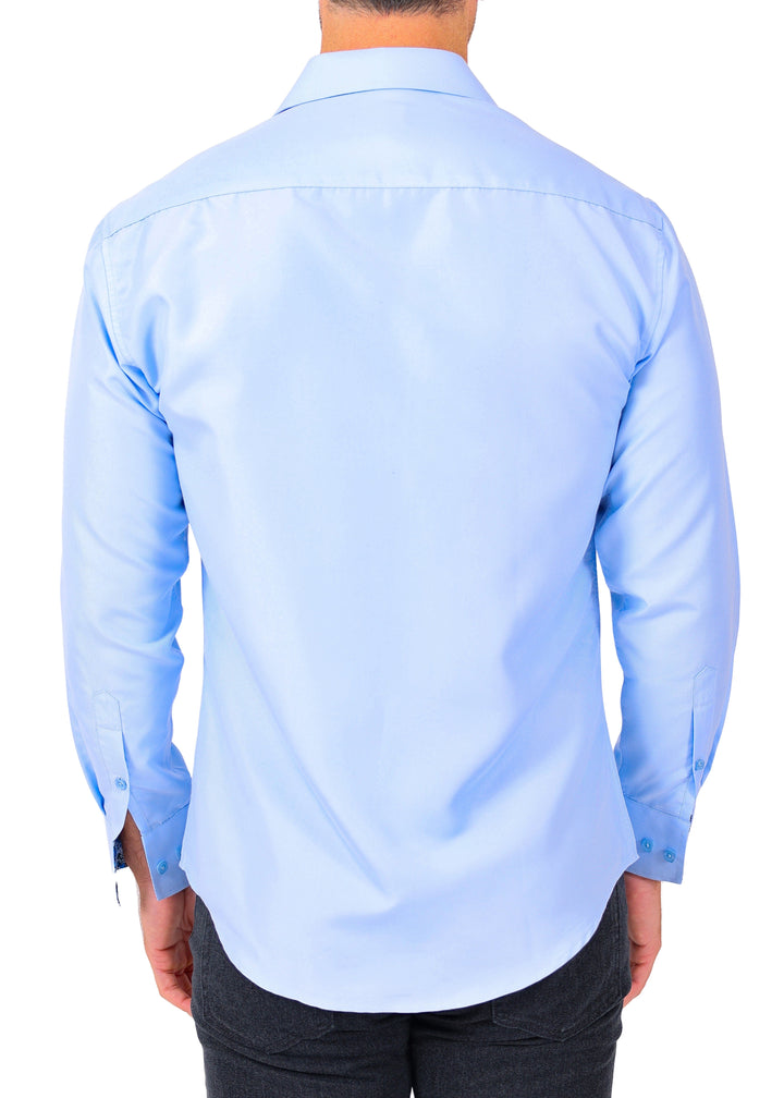 Dress Shirt with Paisley Contrast Trim