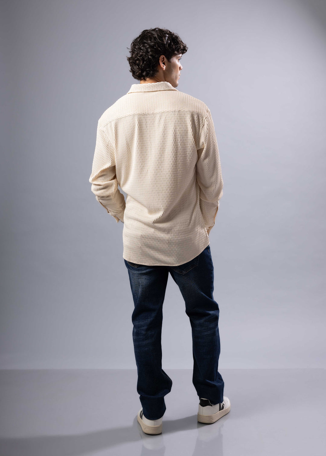 The Rocco Textured Long Sleeve Shirt – Casual Luxe Menswear