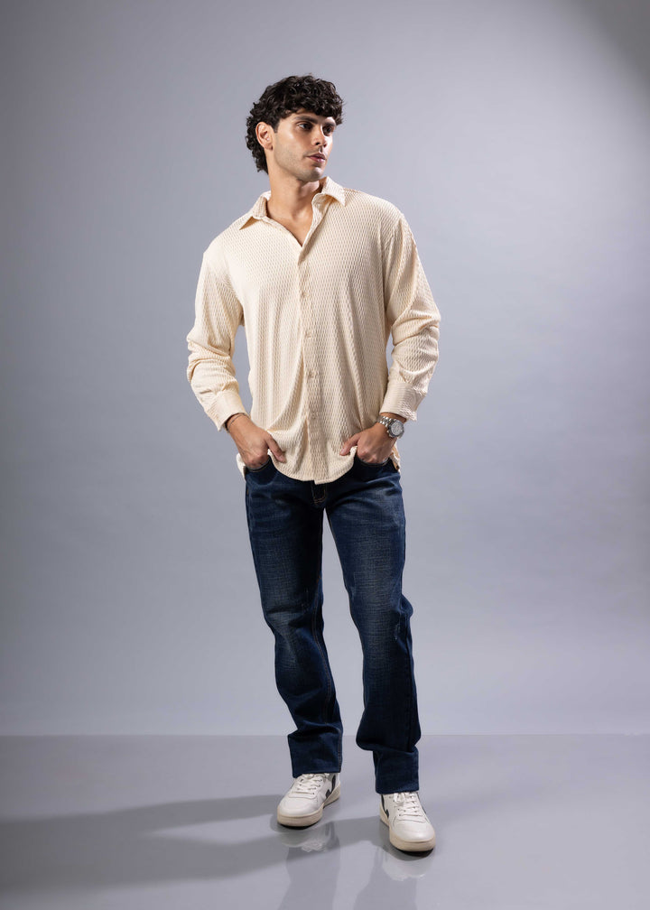 The Rocco Textured Long Sleeve Shirt – Casual Luxe Menswear