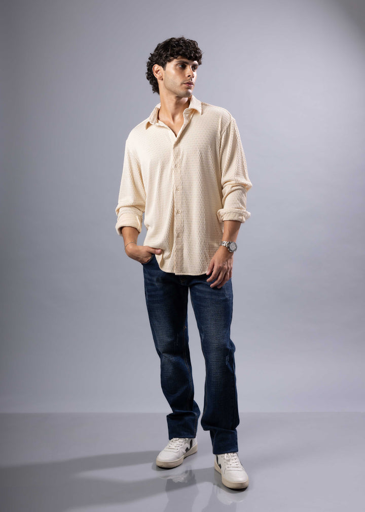 The Rocco Textured Long Sleeve Shirt – Casual Luxe Menswear