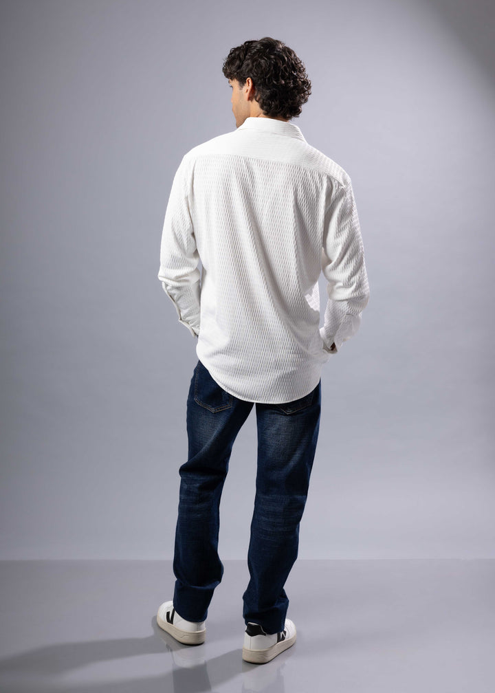 The Rocco Textured Long Sleeve Shirt – Casual Luxe Menswear