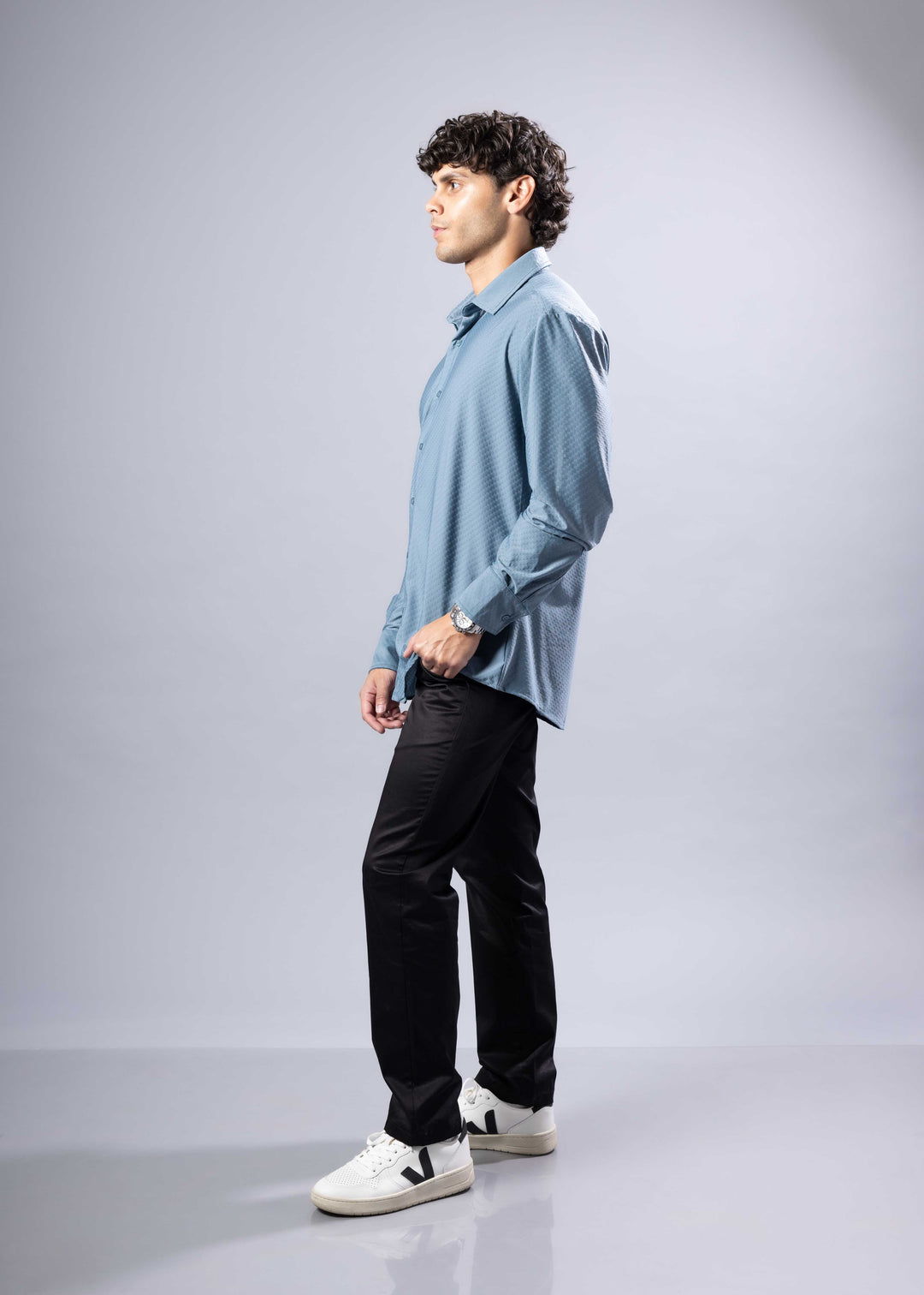 Modern Fit Geo-Dot Dress Shirt BROWN / MD
