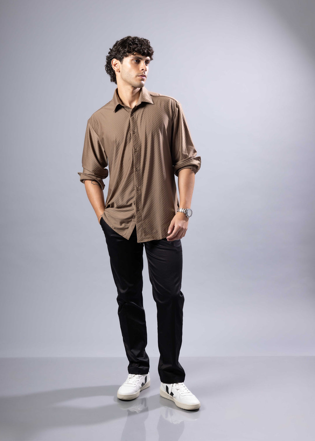 Modern Fit Geo-Dot Dress Shirt