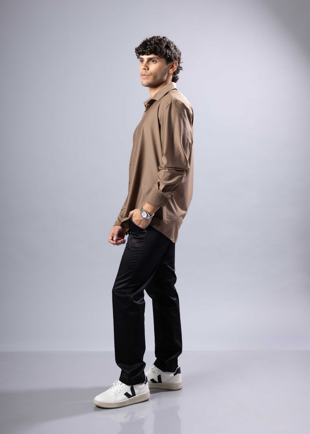 Modern Fit Geo-Dot Dress Shirt