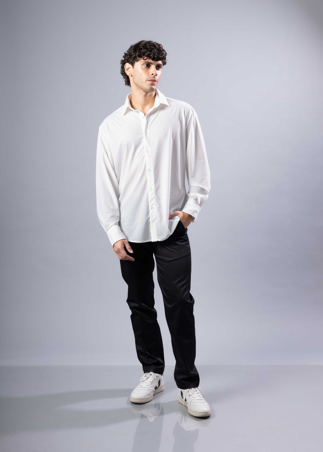 Modern Fit Geo-Dot Dress Shirt