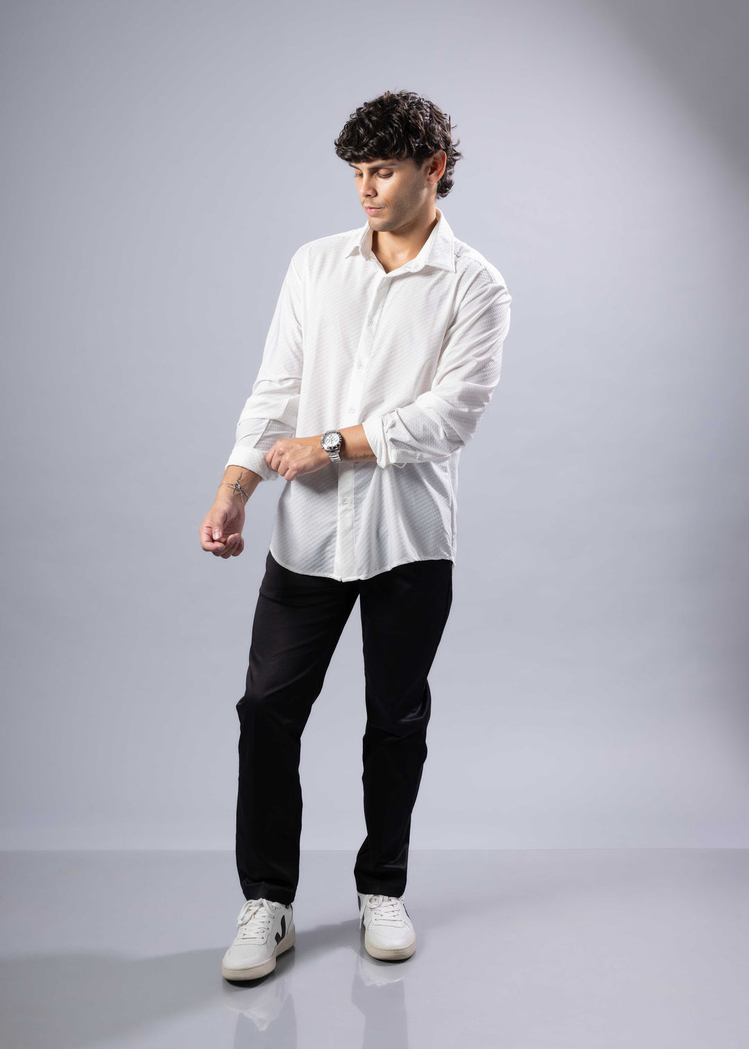 Modern Fit Geo-Dot Dress Shirt