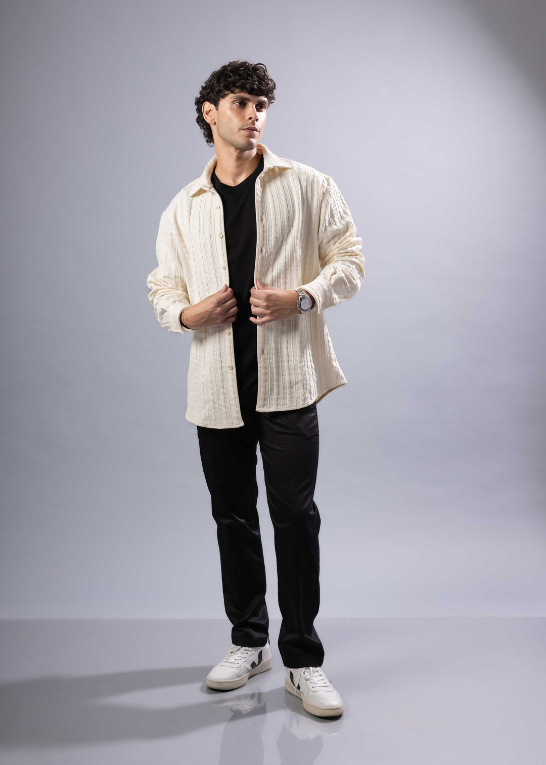 ribbed dress shirt men Amazon.com: Mens Fit Dress Shirts Ribbed Knit Textured Button Downs Lightweight & Breathable for Casual & Summer Business Beige : Clothing, Shoes & Jewelry