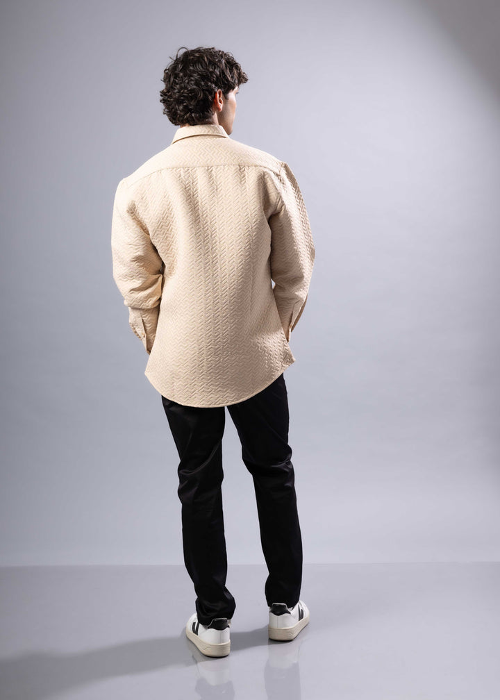 Textured Quilted Shacket – Modern Relaxed Fit