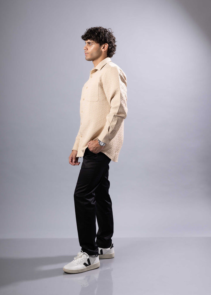 Textured Quilted Shacket – Modern Relaxed Fit