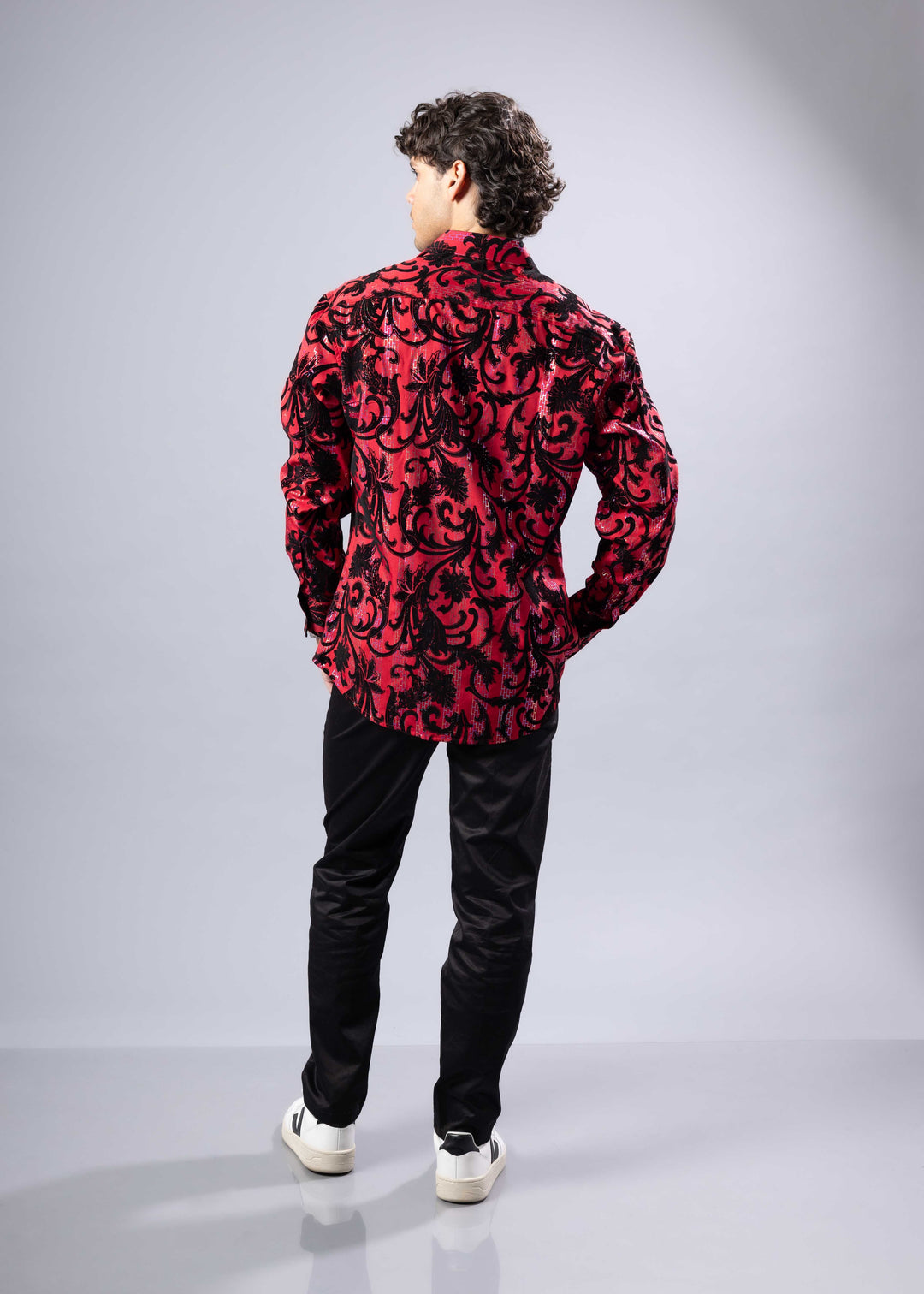 Velvet Baroque Pattern Shirt