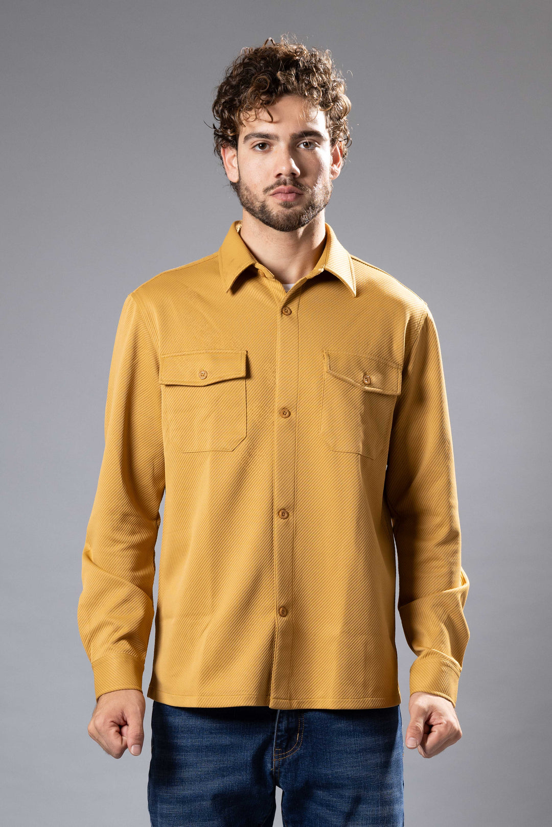 Textured Twill Shacket