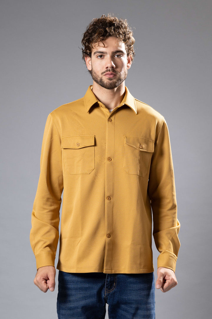 Textured Twill Shacket