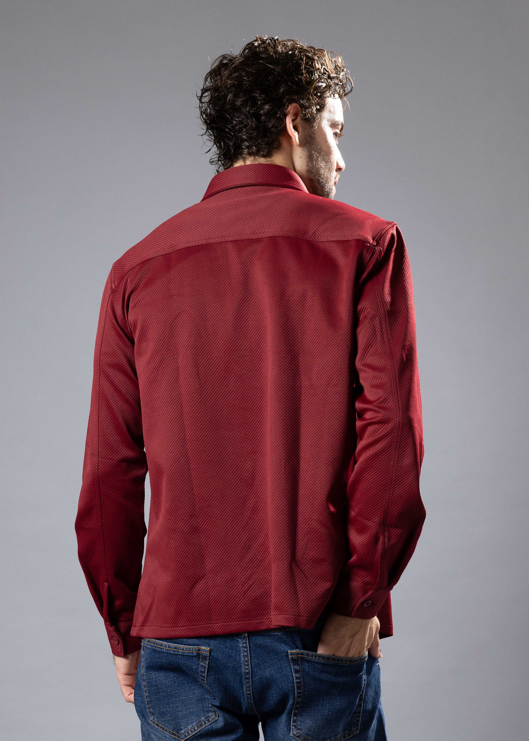 Textured Twill Shacket