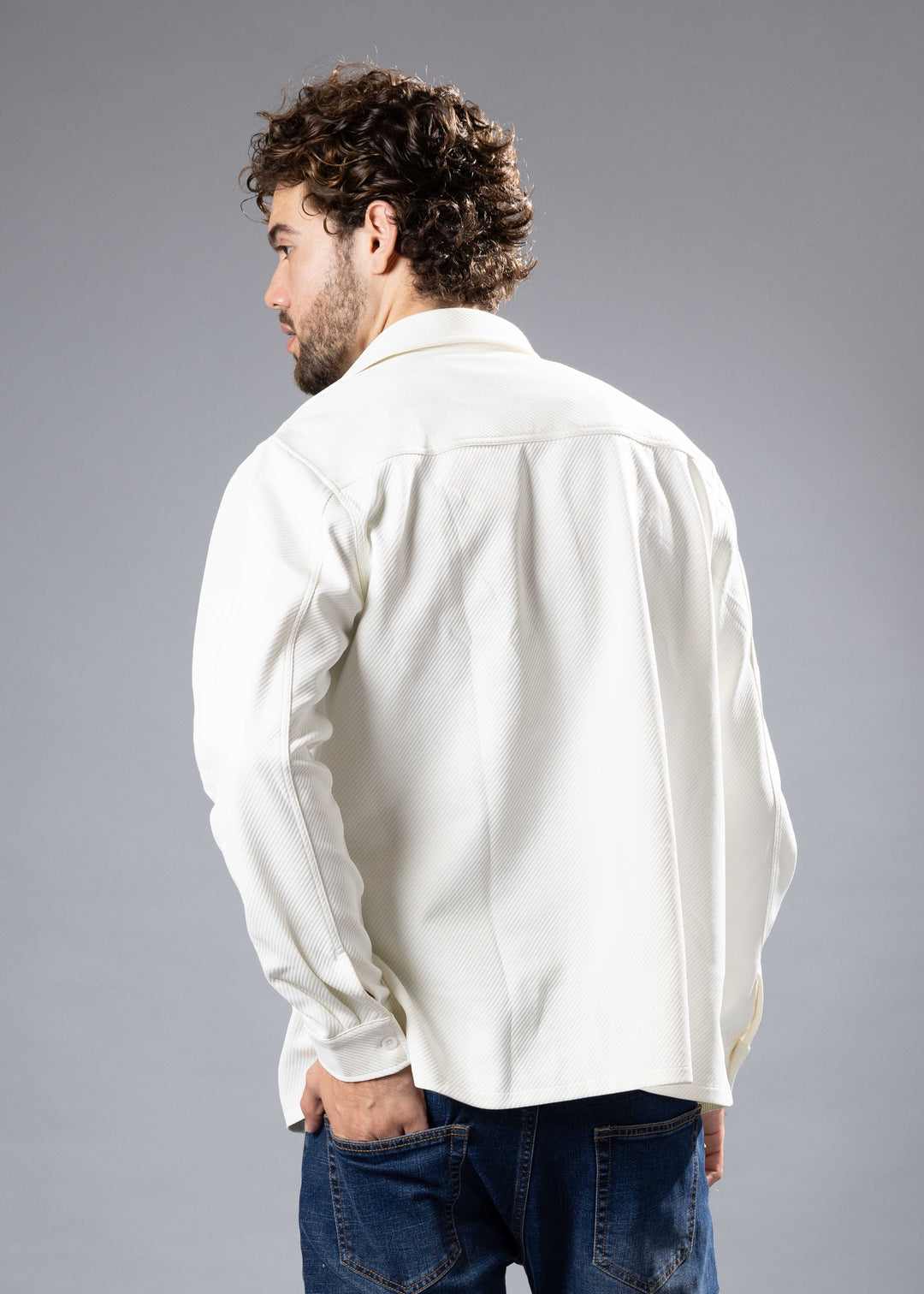 Textured Twill Shacket