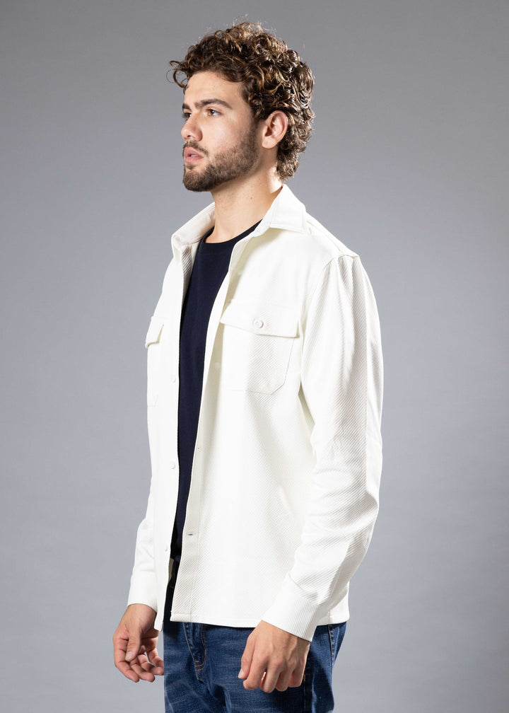 Textured Twill Shacket