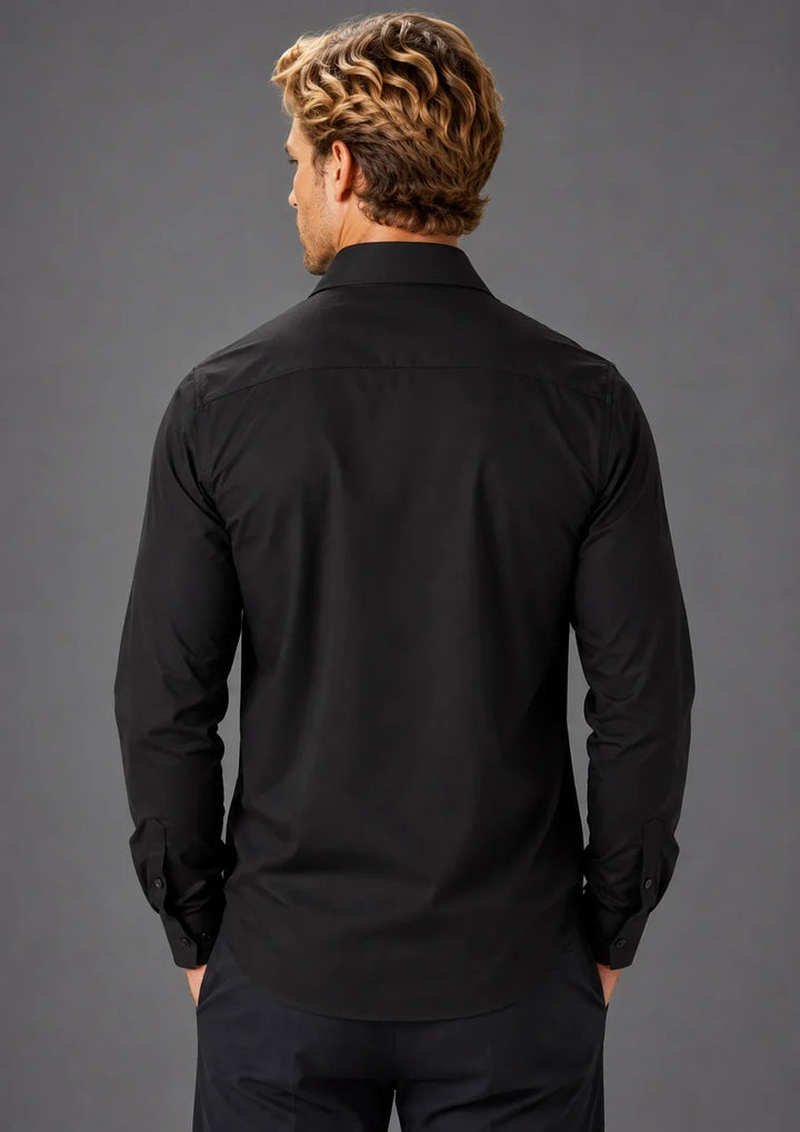 Men’s Modern Fit Button-Up Long Sleeve Dress Shirt