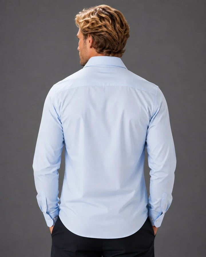 Men’s Modern Fit Button-Up Long Sleeve Dress Shirt