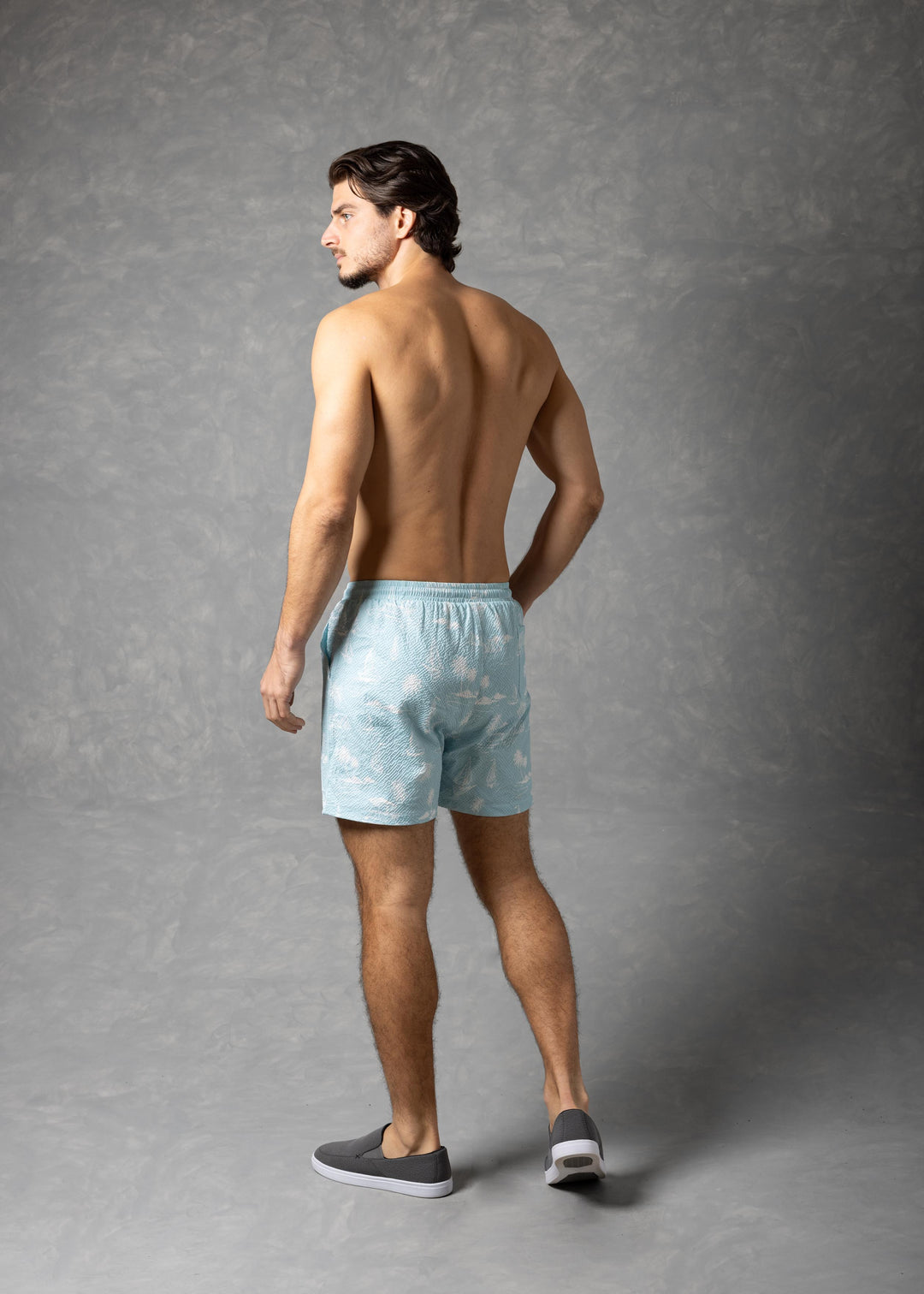 Jet Setting Shorts – Island Print Drawstring Shorts