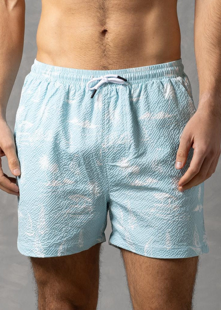 Jet Setting Shorts – Island Print Drawstring Shorts