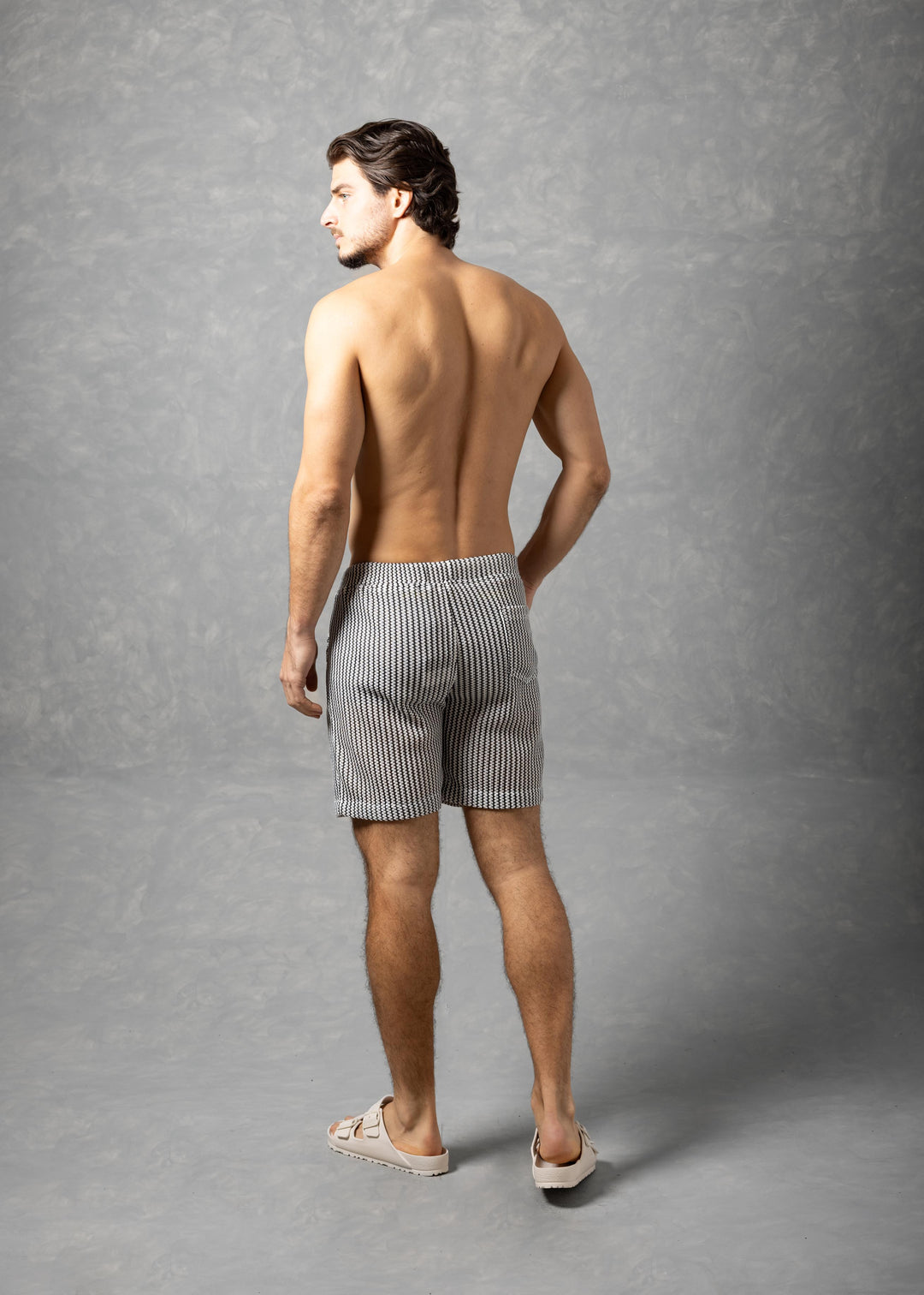 Tuscany – Textured Knit Drawstring Shorts