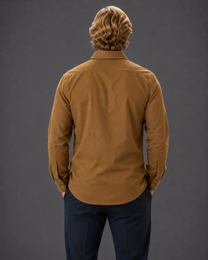 Refined Structure Button-Up Shirt Jacket