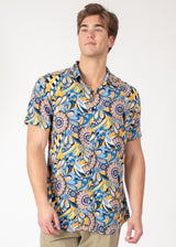 Tropical Abstract Short Sleeve Dress Shirt