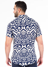 Abstract Short Sleeve Dress Shirt