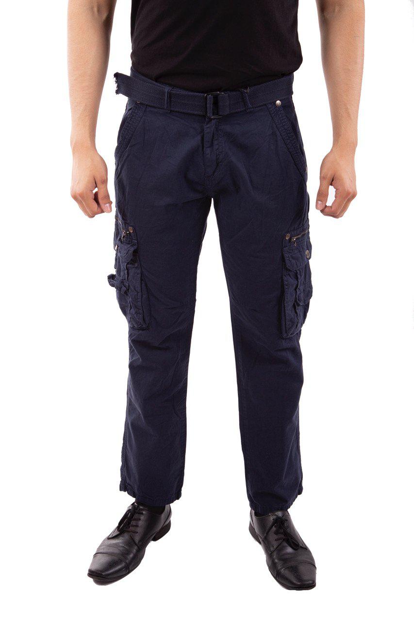 Men's Cargo Pant Navy with Belt