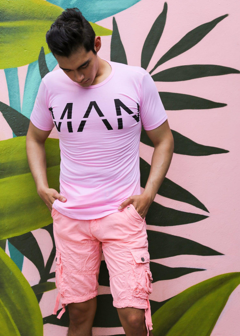 The Man Graphic Tee Pink