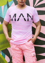 The Man Graphic Tee Pink