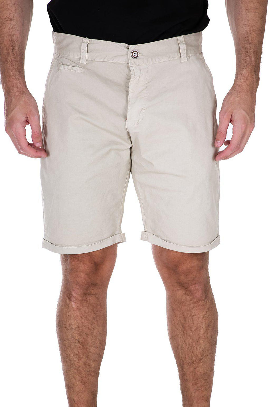 Men's Essentials Cotton Shorts Solid Khaki