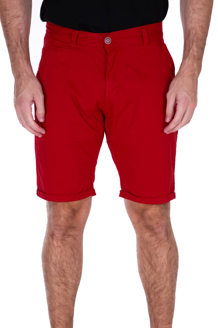 Men's Essentials Cotton Shorts Solid Red