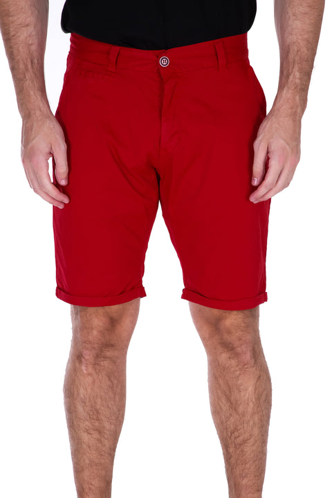Men's Essentials Cotton Shorts Solid Red