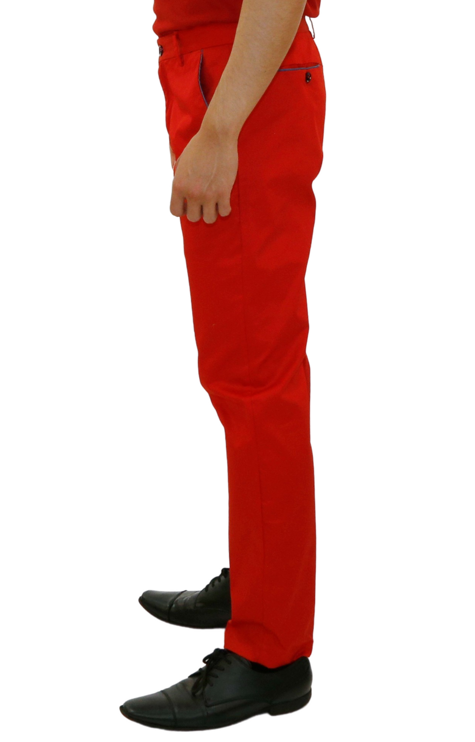 Red dress 2025 pants mens