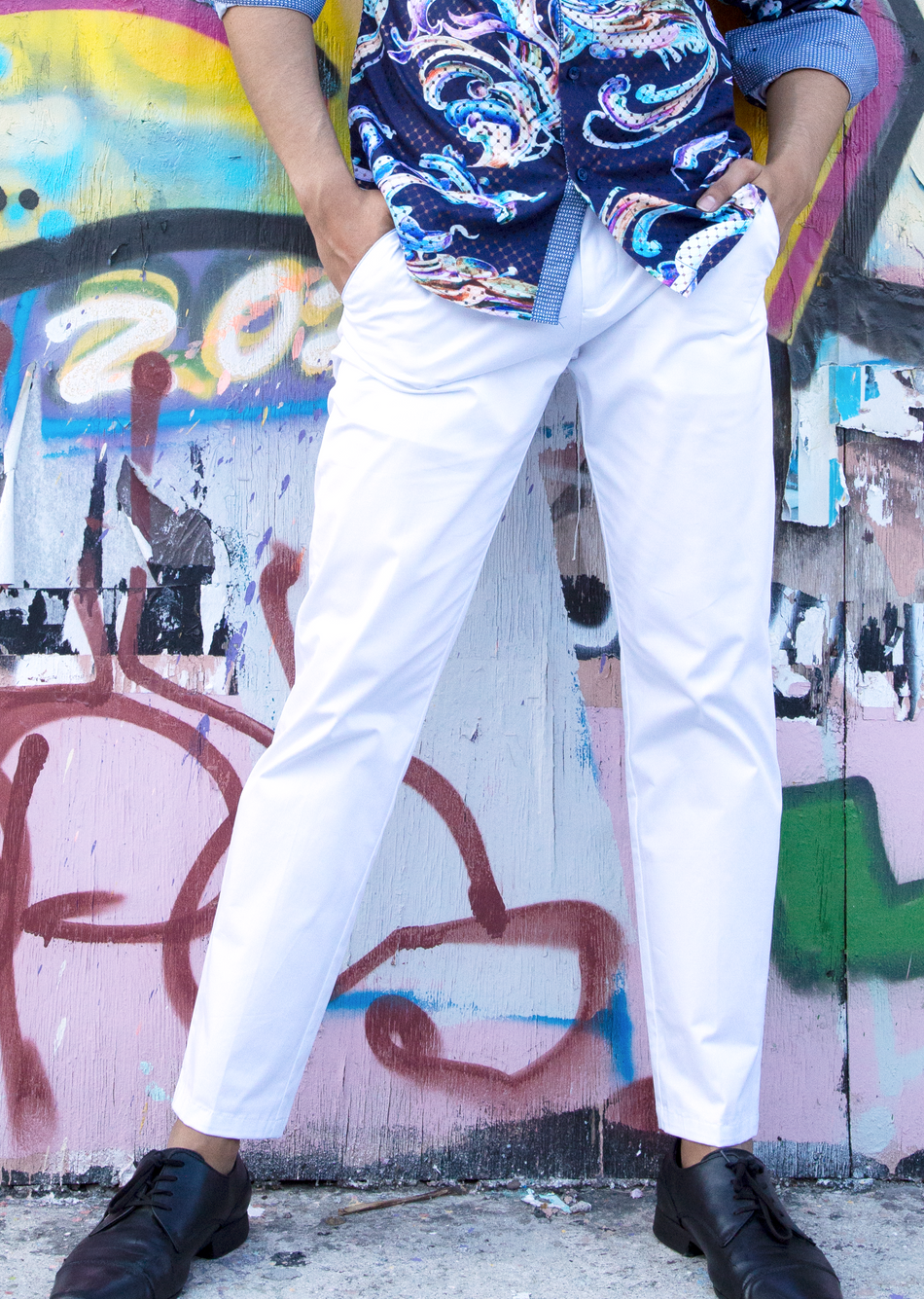 White Solid Trouser for men- Linen Club Studio