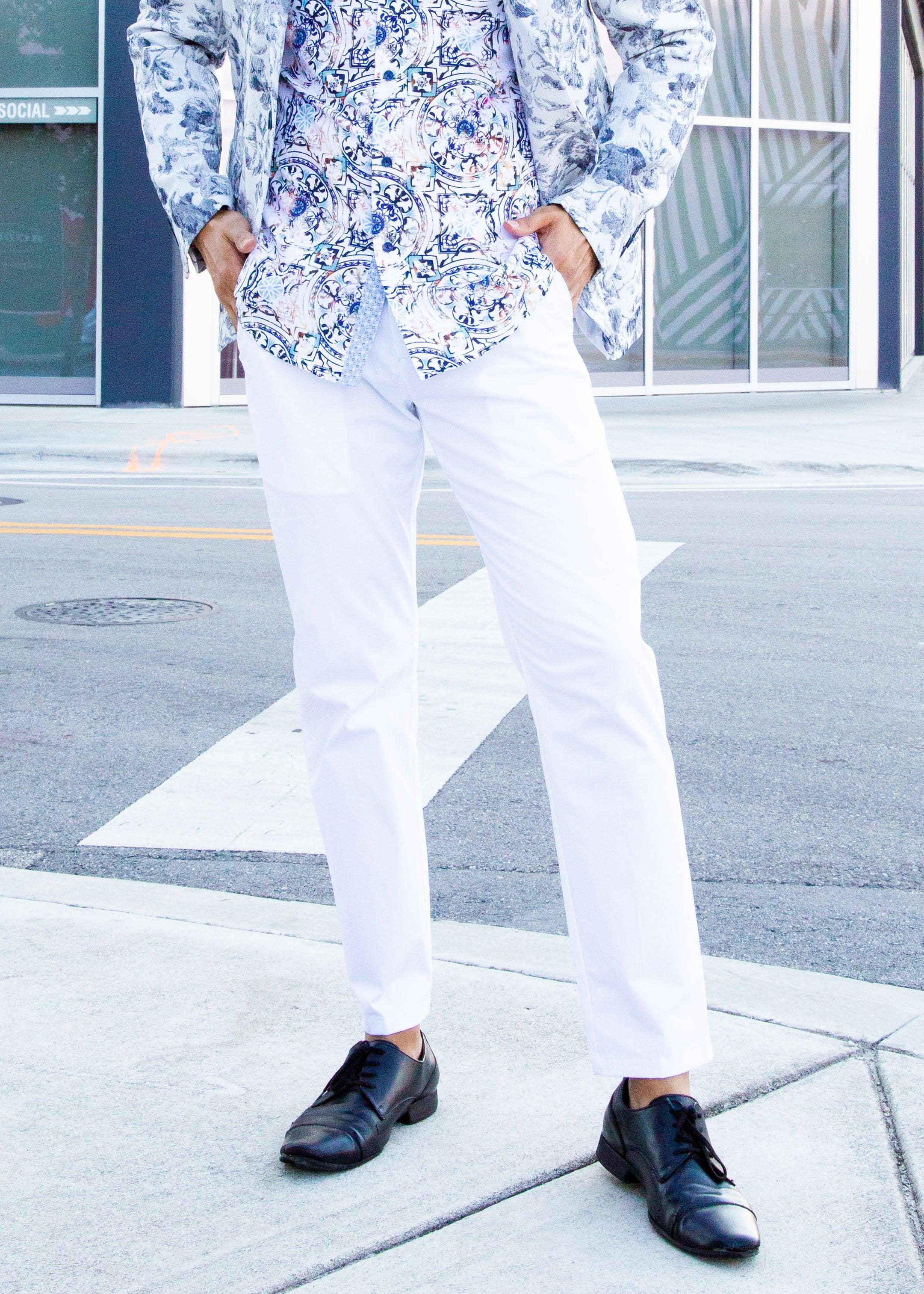 BESPOKE - White Pants for Men - 183122