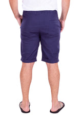 Men's Essentials Linen Drawstring Shorts Solid Navy