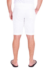 Men's Essentials Linen Drawstring Shorts Solid White